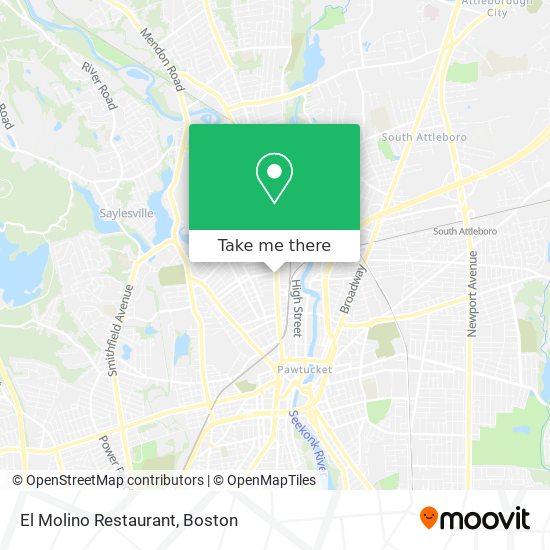 Mapa de El Molino Restaurant