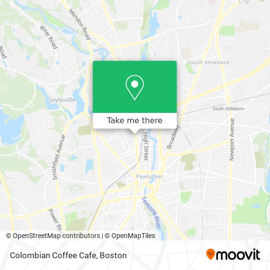 Colombian Coffee Cafe map