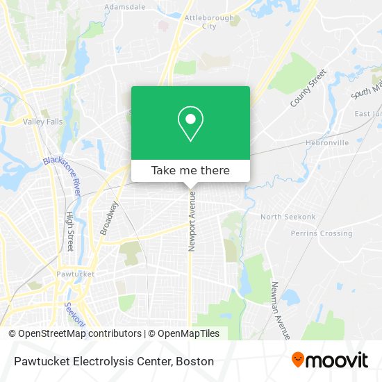 Mapa de Pawtucket Electrolysis Center