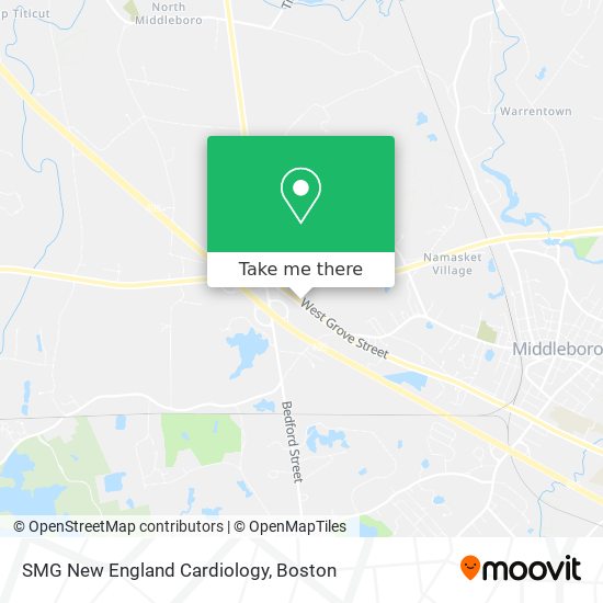 Mapa de SMG New England Cardiology