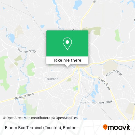 Bloom Bus Terminal (Taunton) map