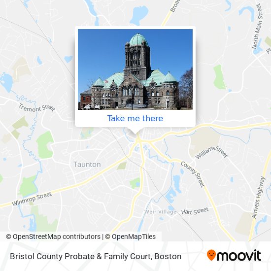 Mapa de Bristol County Probate & Family Court