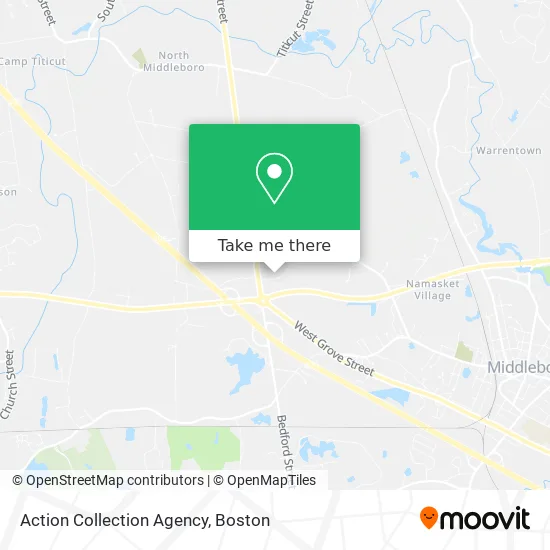 Action Collection Agency map