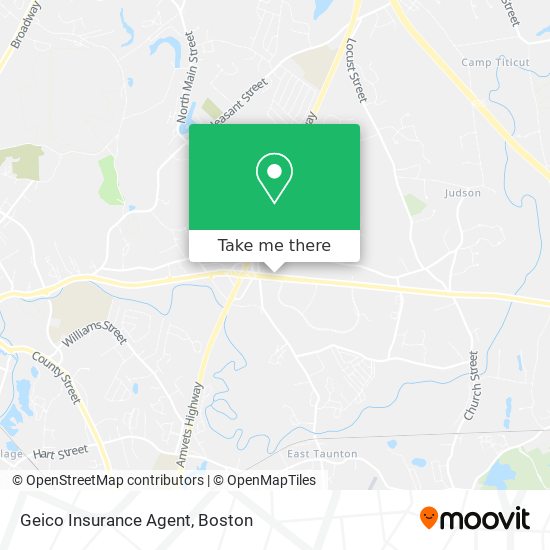 Geico Insurance Agent map