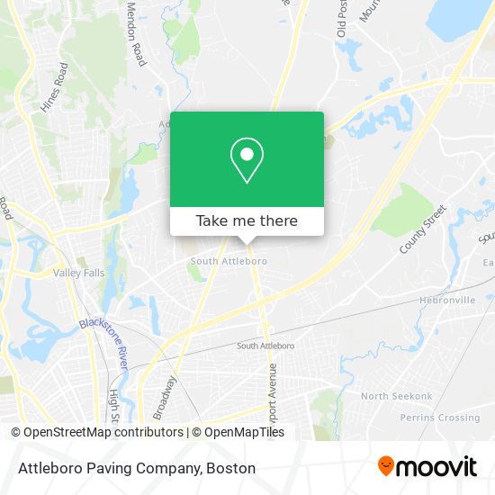 Attleboro Paving Company map