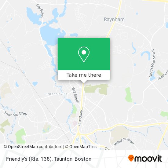 Mapa de Friendly's (Rte. 138), Taunton