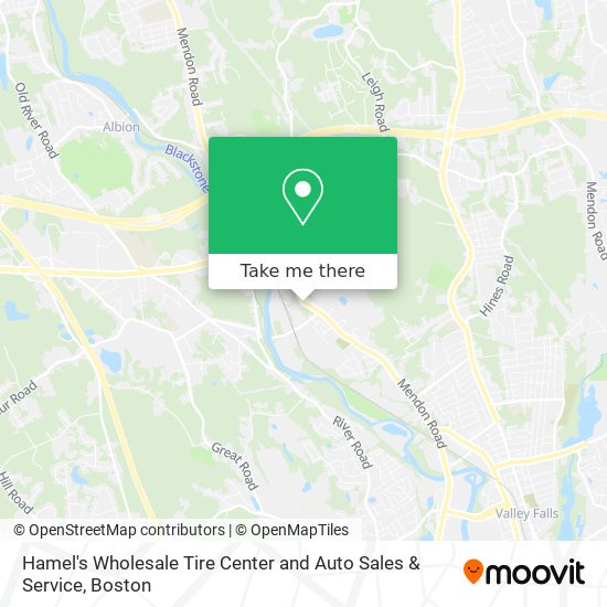 Hamel's Wholesale Tire Center and Auto Sales & Service map