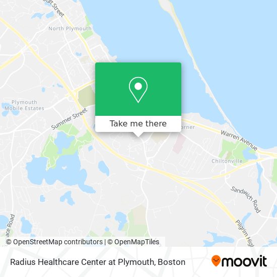 Radius Healthcare Center at Plymouth map