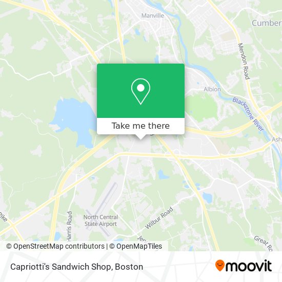 Mapa de Capriotti's Sandwich Shop