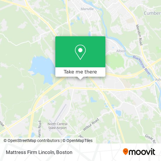 Mattress Firm Lincoln map