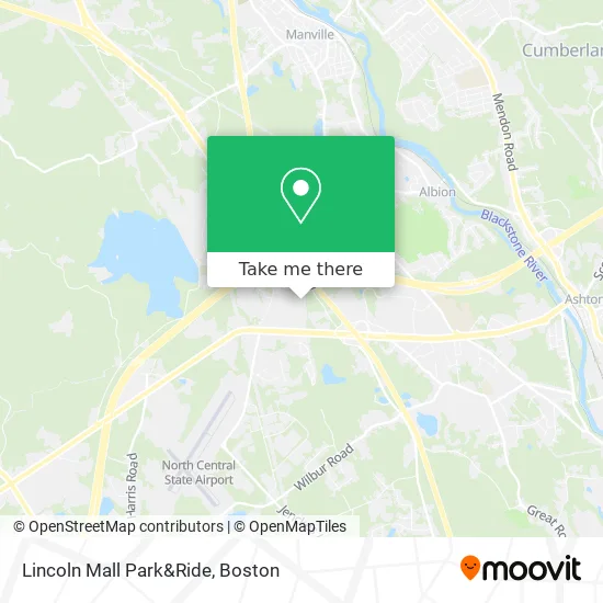 Lincoln Mall Park&Ride map