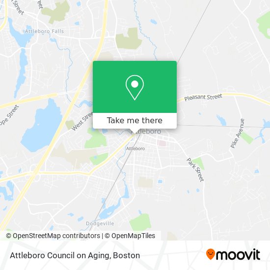 Attleboro Council on Aging map