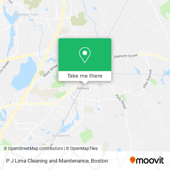 P J Lima Cleaning and Maintenance map