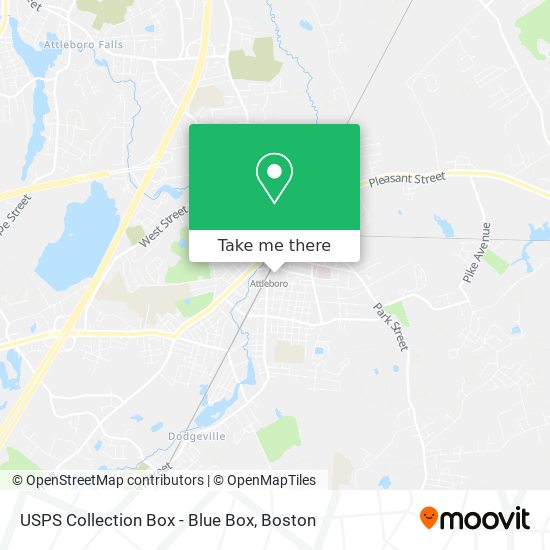 USPS Collection Box - Blue Box map