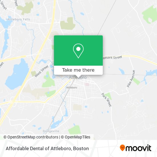 Mapa de Affordable Dental of Attleboro