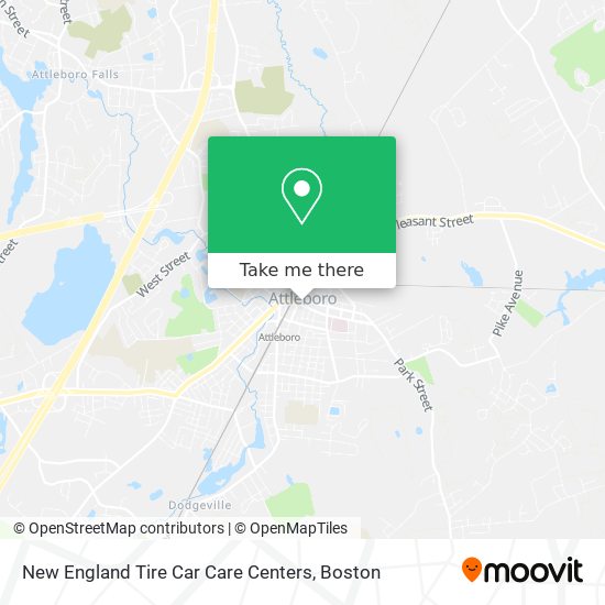 New England Tire Car Care Centers map