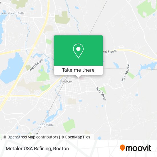 Mapa de Metalor USA Refining