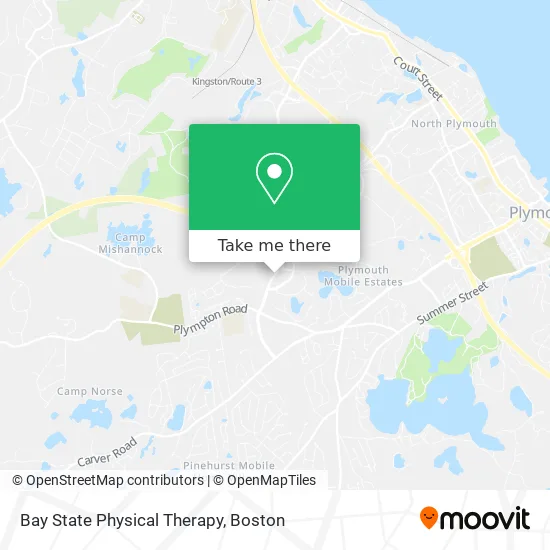 Bay State Physical Therapy map