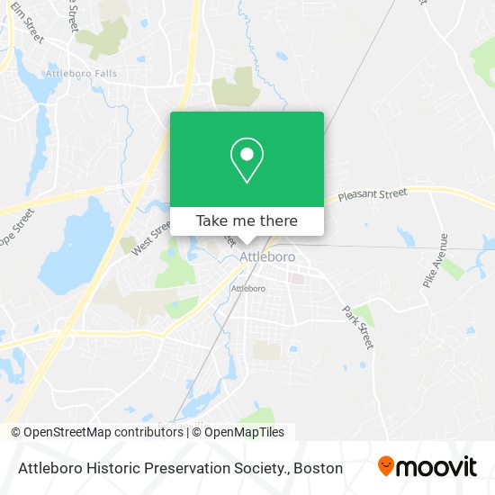 Mapa de Attleboro Historic Preservation Society.