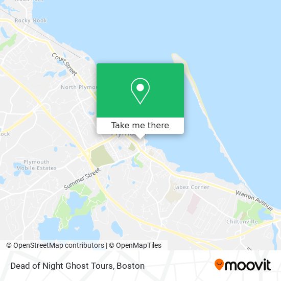 Dead of Night Ghost Tours map