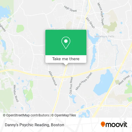 Danny's Psychic Reading map
