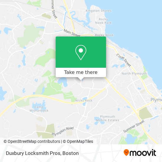 Duxbury Locksmith Pros map