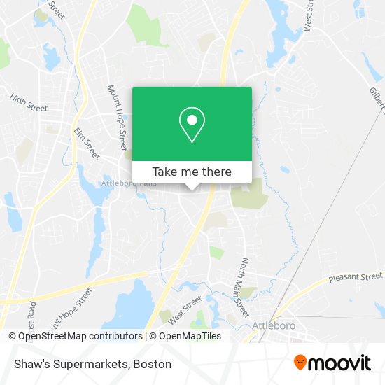 Shaw's Supermarkets map