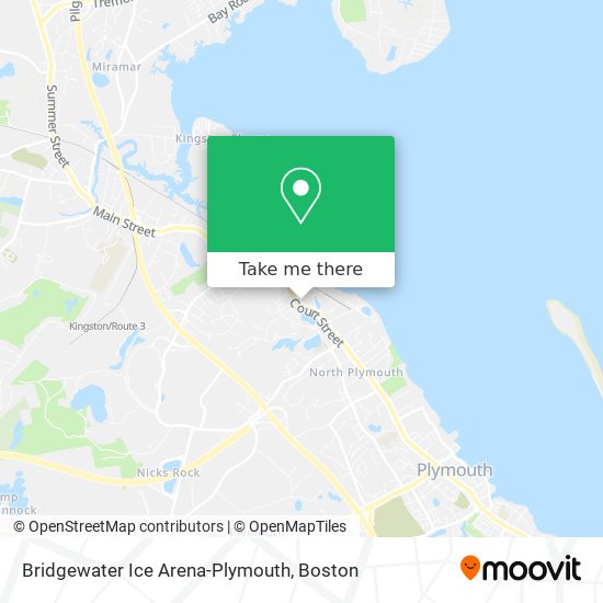 Bridgewater Ice Arena-Plymouth map