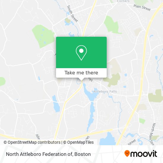 North Attleboro Federation of map