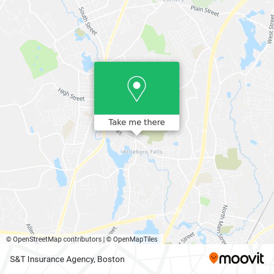 Mapa de S&T Insurance Agency