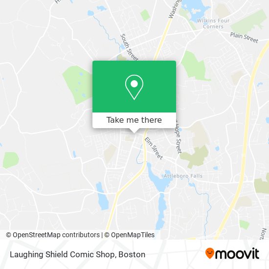 Laughing Shield Comic Shop map