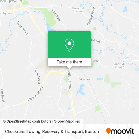 Chuckran's Towing, Recovery & Transport map