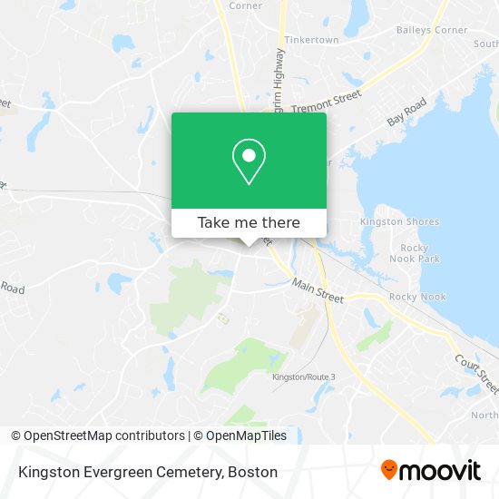 Mapa de Kingston Evergreen Cemetery