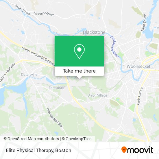 Elite Physical Therapy map