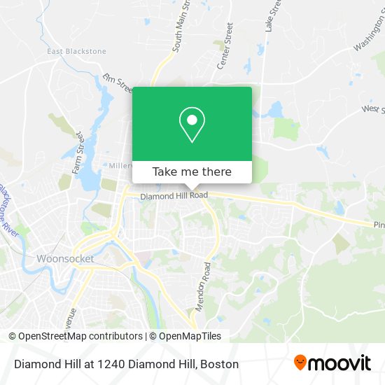 Mapa de Diamond Hill at 1240 Diamond Hill