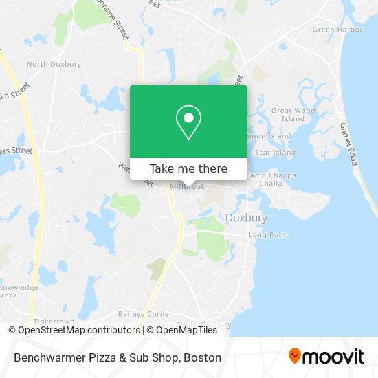 Mapa de Benchwarmer Pizza & Sub Shop