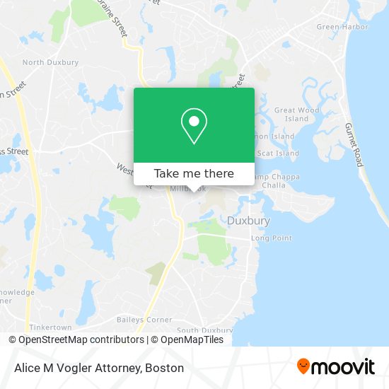 Alice M Vogler Attorney map