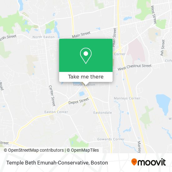Mapa de Temple Beth Emunah-Conservative