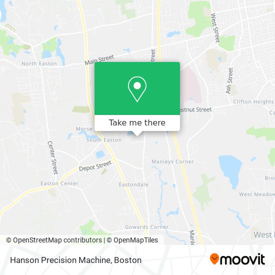 Hanson Precision Machine map