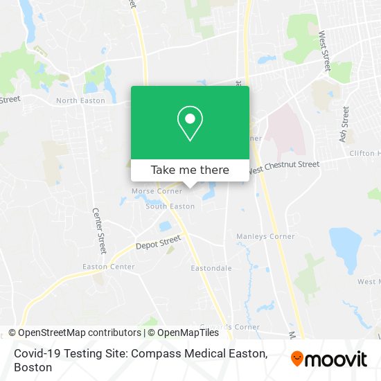 Covid-19 Testing Site: Compass Medical Easton map