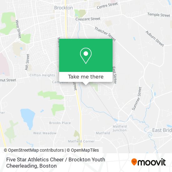 Five Star Athletics Cheer / Brockton Youth Cheerleading map