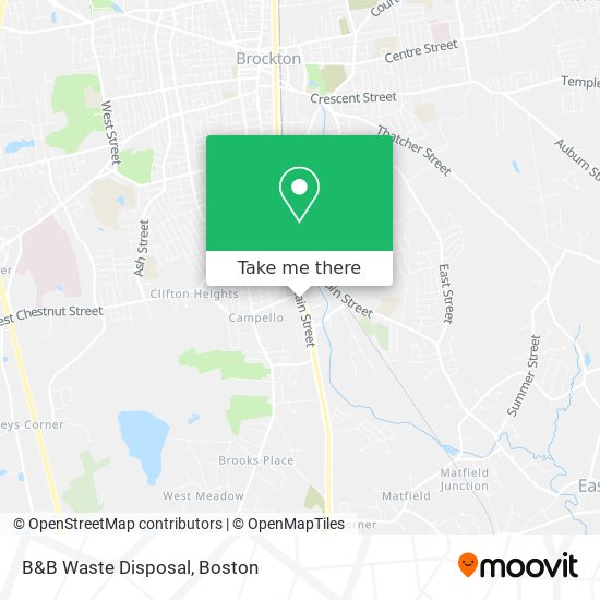 B&B Waste Disposal map