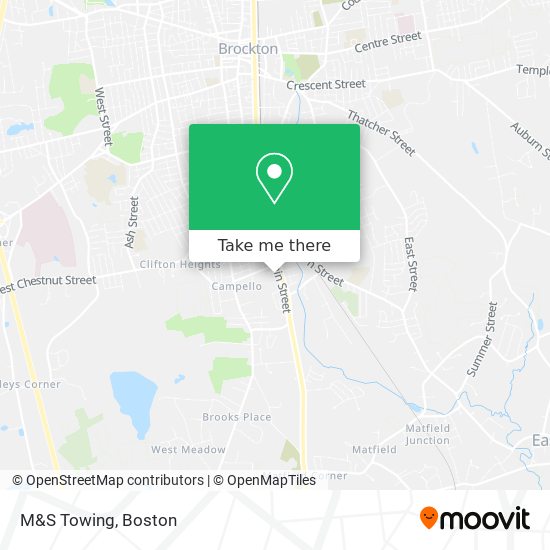 M&S Towing map