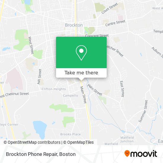 Brockton Phone Repair map
