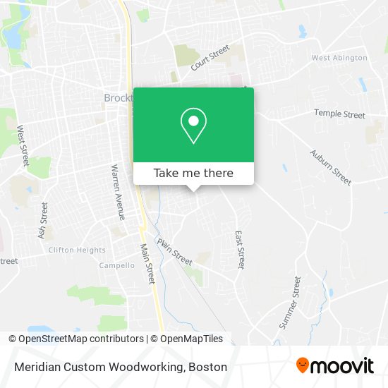 Meridian Custom Woodworking map