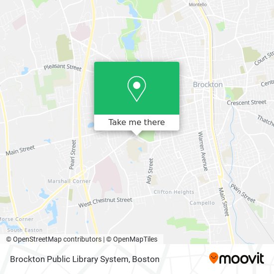 Brockton Public Library System map