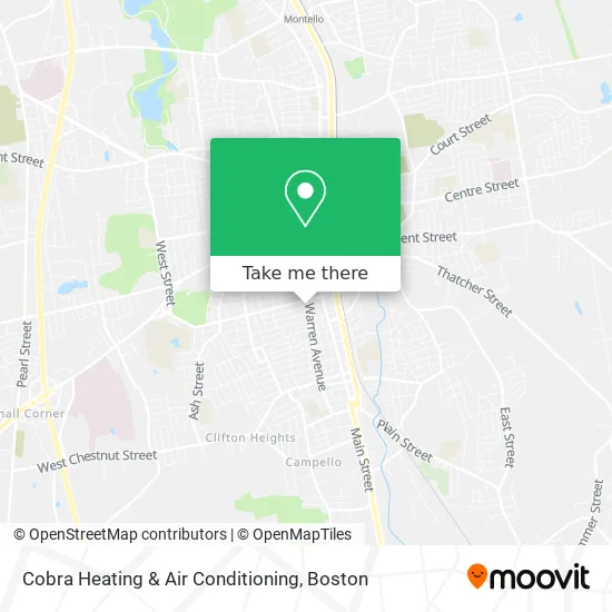 Cobra Heating & Air Conditioning map