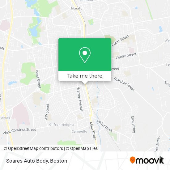 Soares Auto Body map