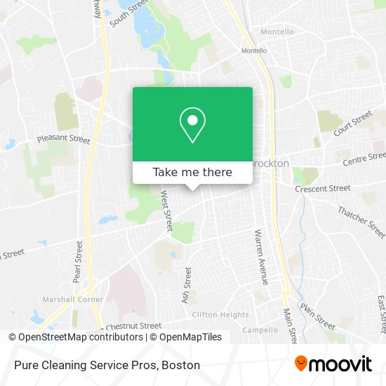 Pure Cleaning Service Pros map