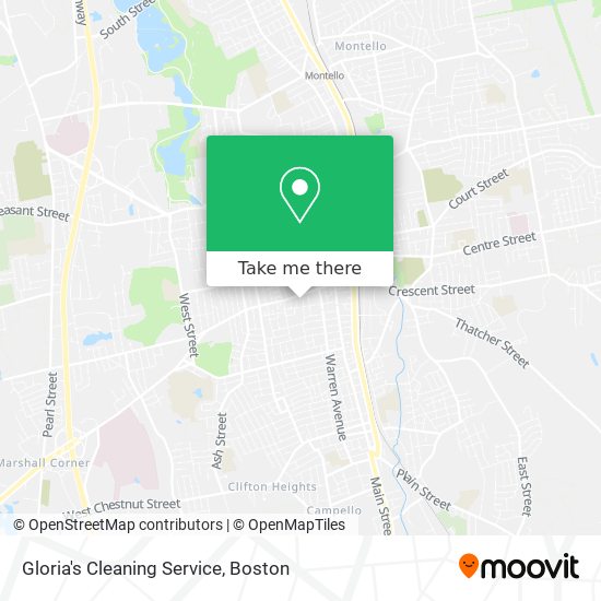 Mapa de Gloria's Cleaning Service
